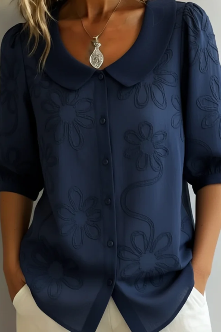 Valeria - Blusa de flores elegante