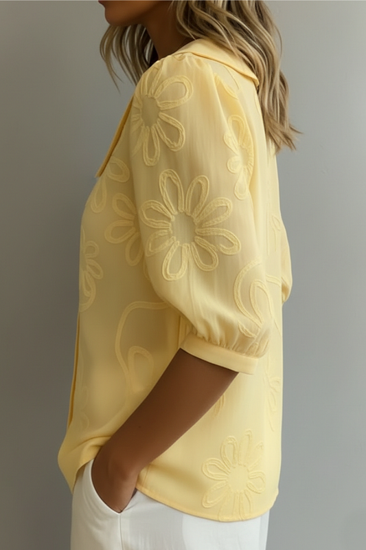 Valeria - Blusa de flores elegante
