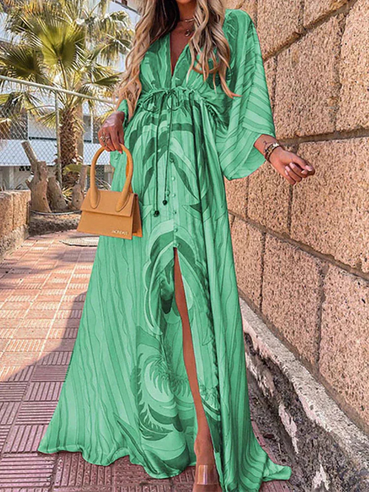 Kaia – Vestido Caftán Boho de Verano
