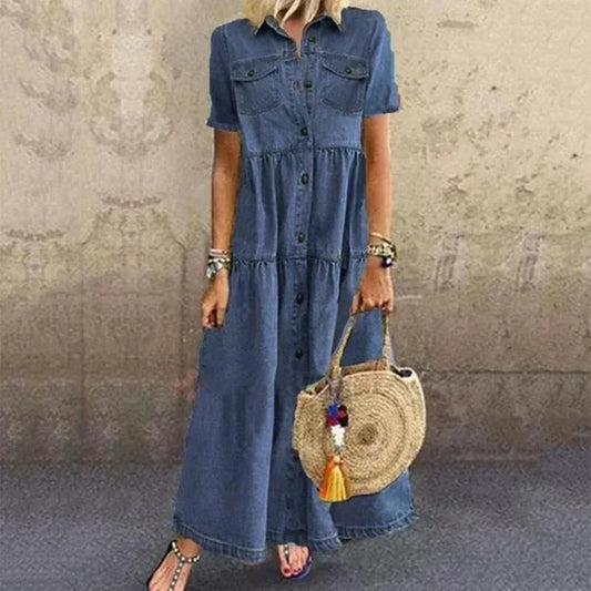 Veronica | Vestido vaquero suave