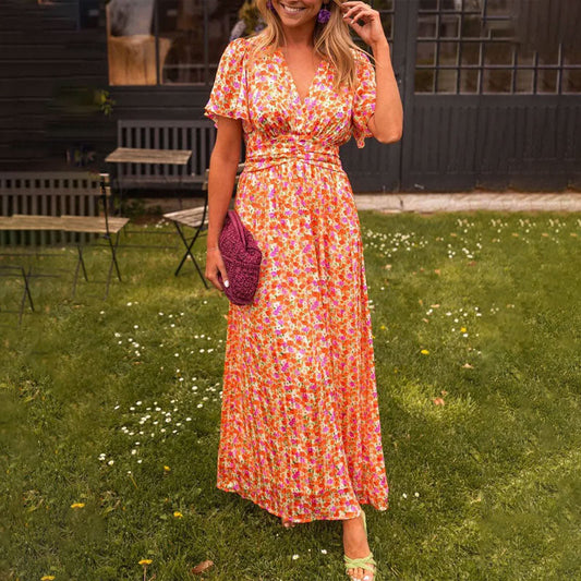 Amelia™ - Elegante vestido largo floral
