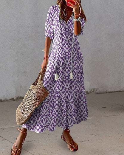 Sophia - Vestido de verano estilo boho vintage