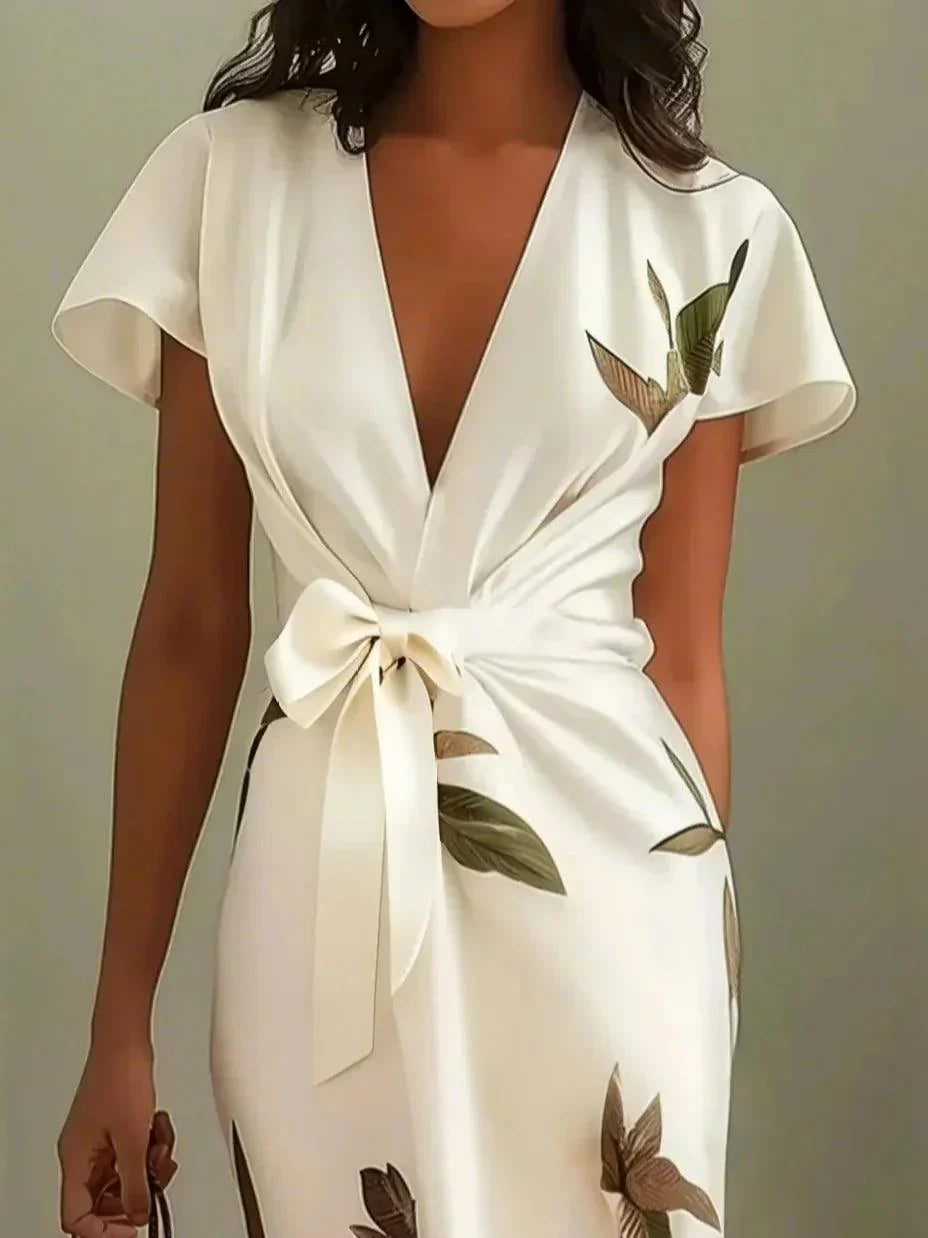 Elin™ | Elegante vestido cruzado con estampado floral