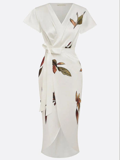 Elin™ | Elegante vestido cruzado con estampado floral