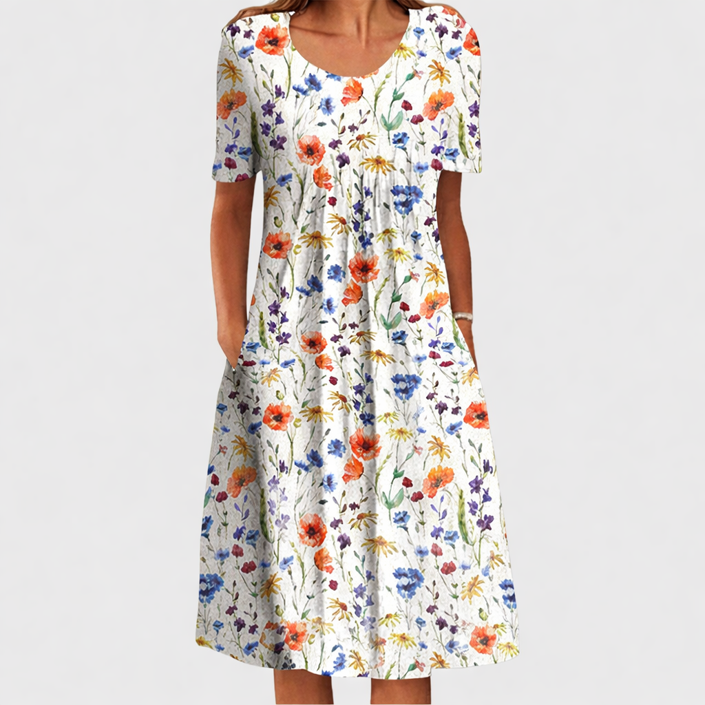 Raquel - Elegante vestido que cubre el estómago