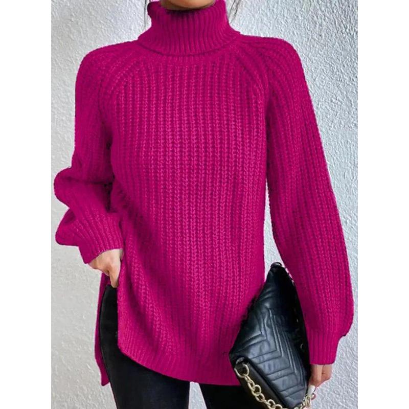 Jersey de cuello alto de algodón