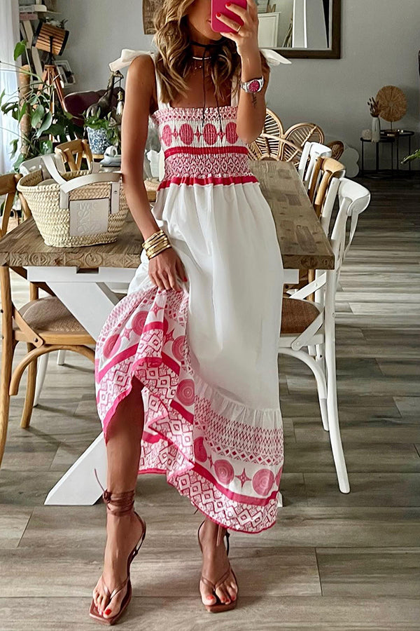 Elara – Vestido Maxi Boho Elegante