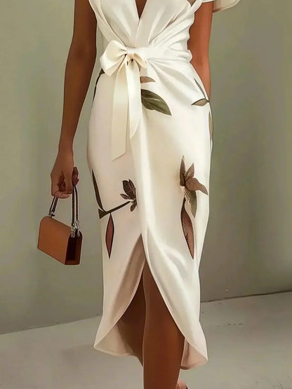 Elin™ | Elegante vestido cruzado con estampado floral