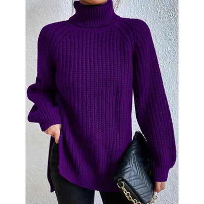 Jersey de cuello alto de algodón