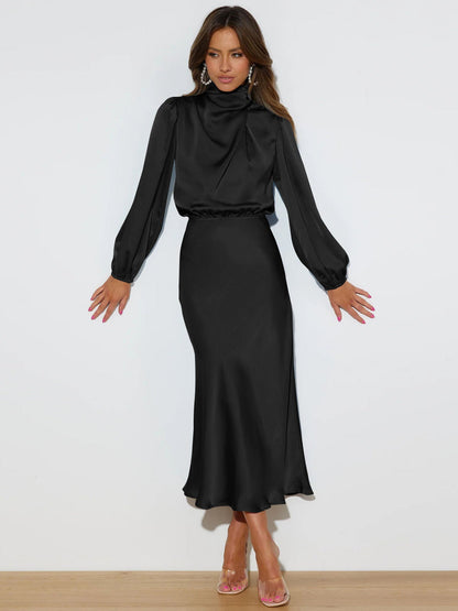 Danica – Vestido Elegante de Manga Larga