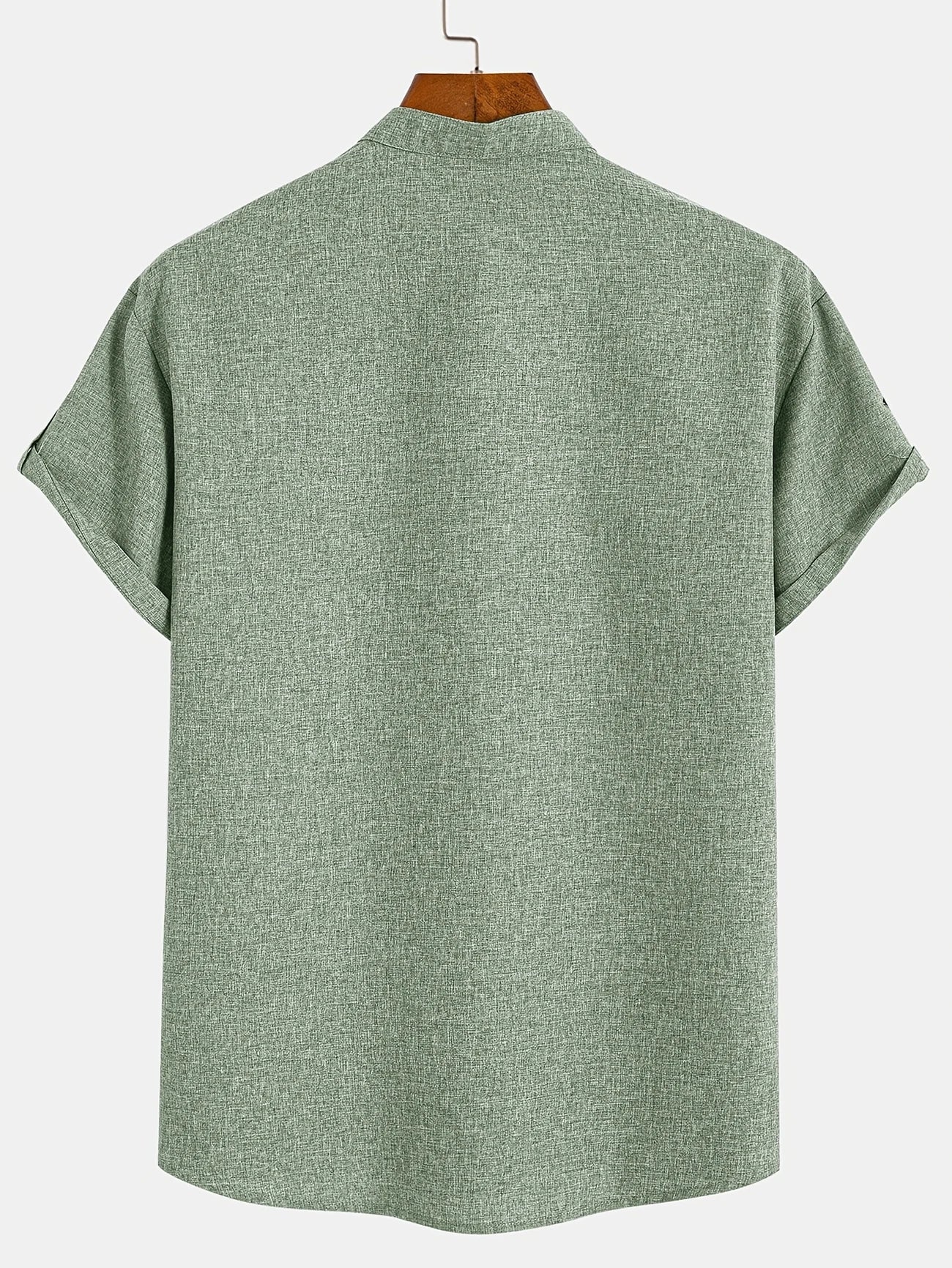 Leo™ | Elegante camisa de manga corta con cuello alto