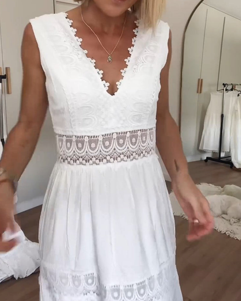 Aurora – Vestido Boho Elegante con Escote en V