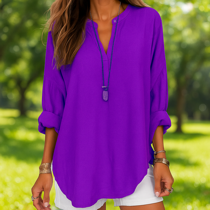 Luna – Camisa de Playa de Algodón Ligera