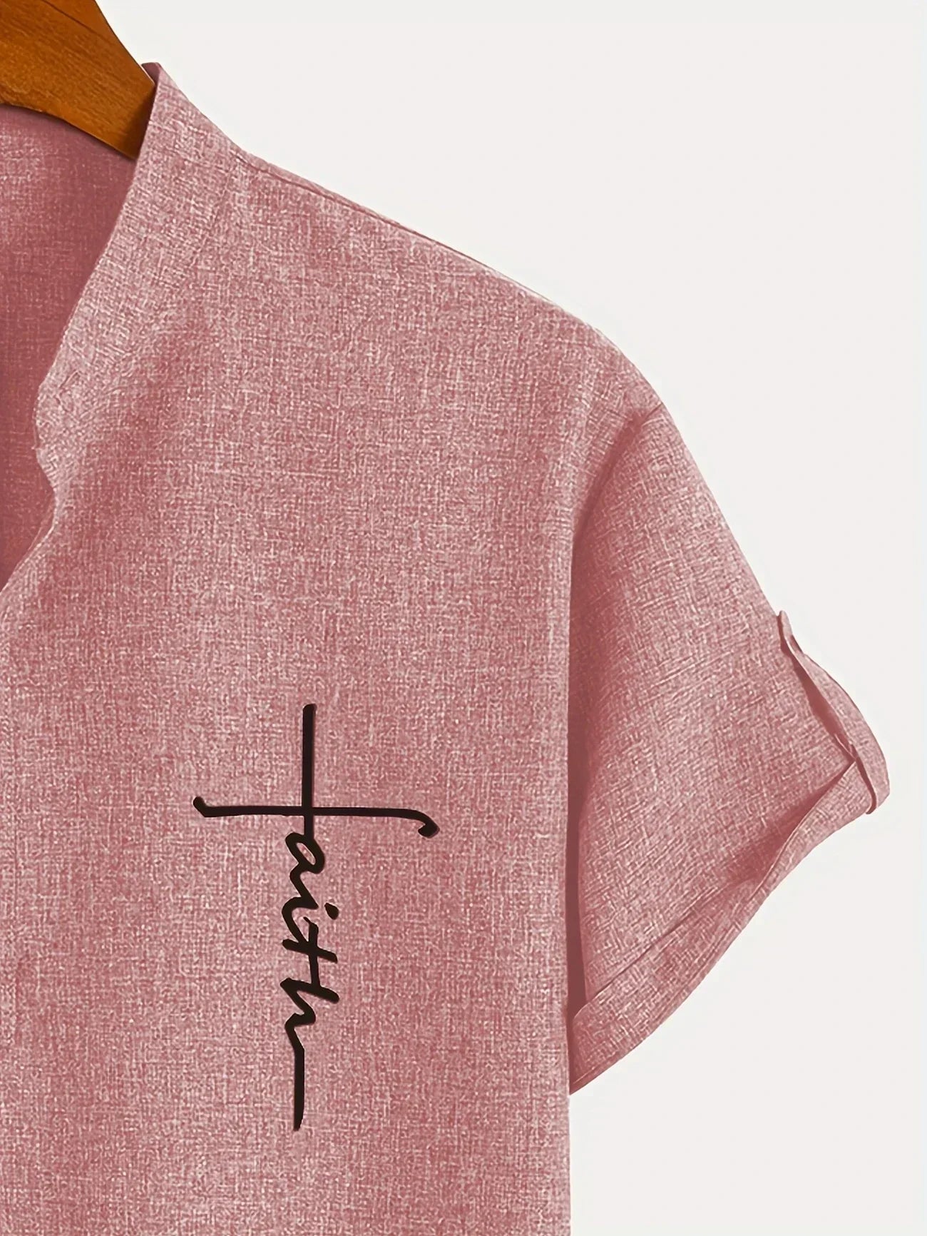 Leo™ | Elegante camisa de manga corta con cuello alto