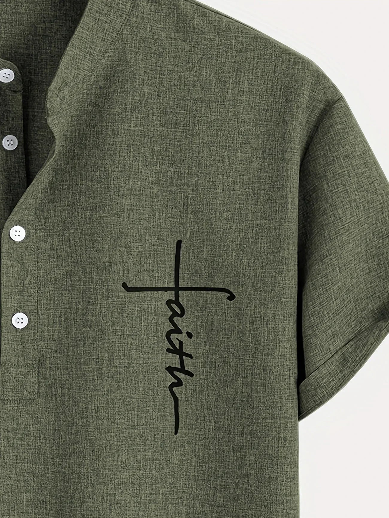 Leo™ | Elegante camisa de manga corta con cuello alto