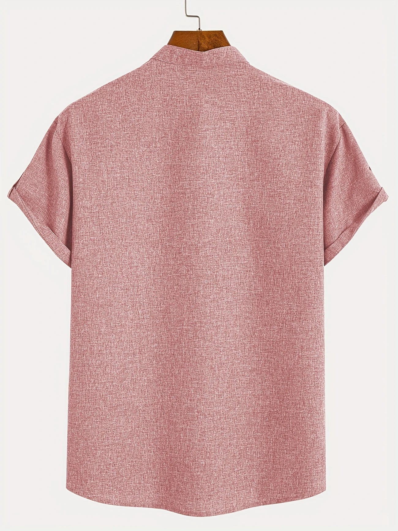 Leo™ | Elegante camisa de manga corta con cuello alto