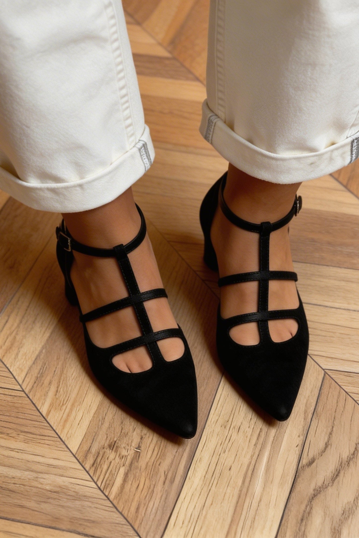 ADI™ Zapatos de tacón con correas elegantes