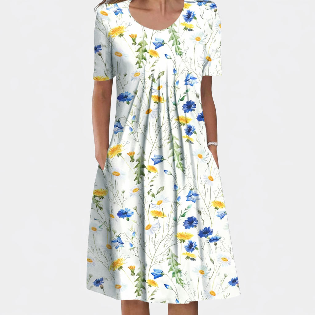 Raquel - Elegante vestido que cubre el estómago