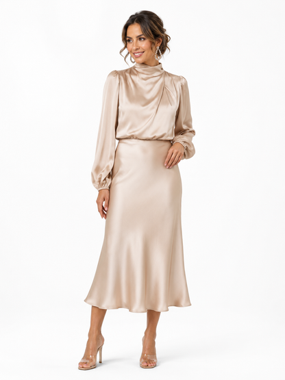 Danica – Vestido Elegante de Manga Larga