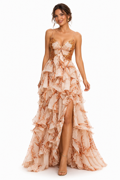 Nahia – Vestido Elegante con Volantes