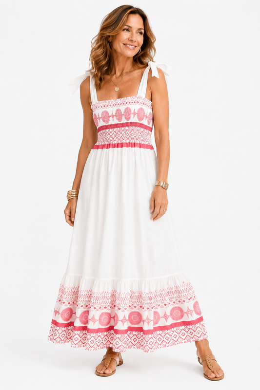 Elara – Vestido Maxi Boho Elegante