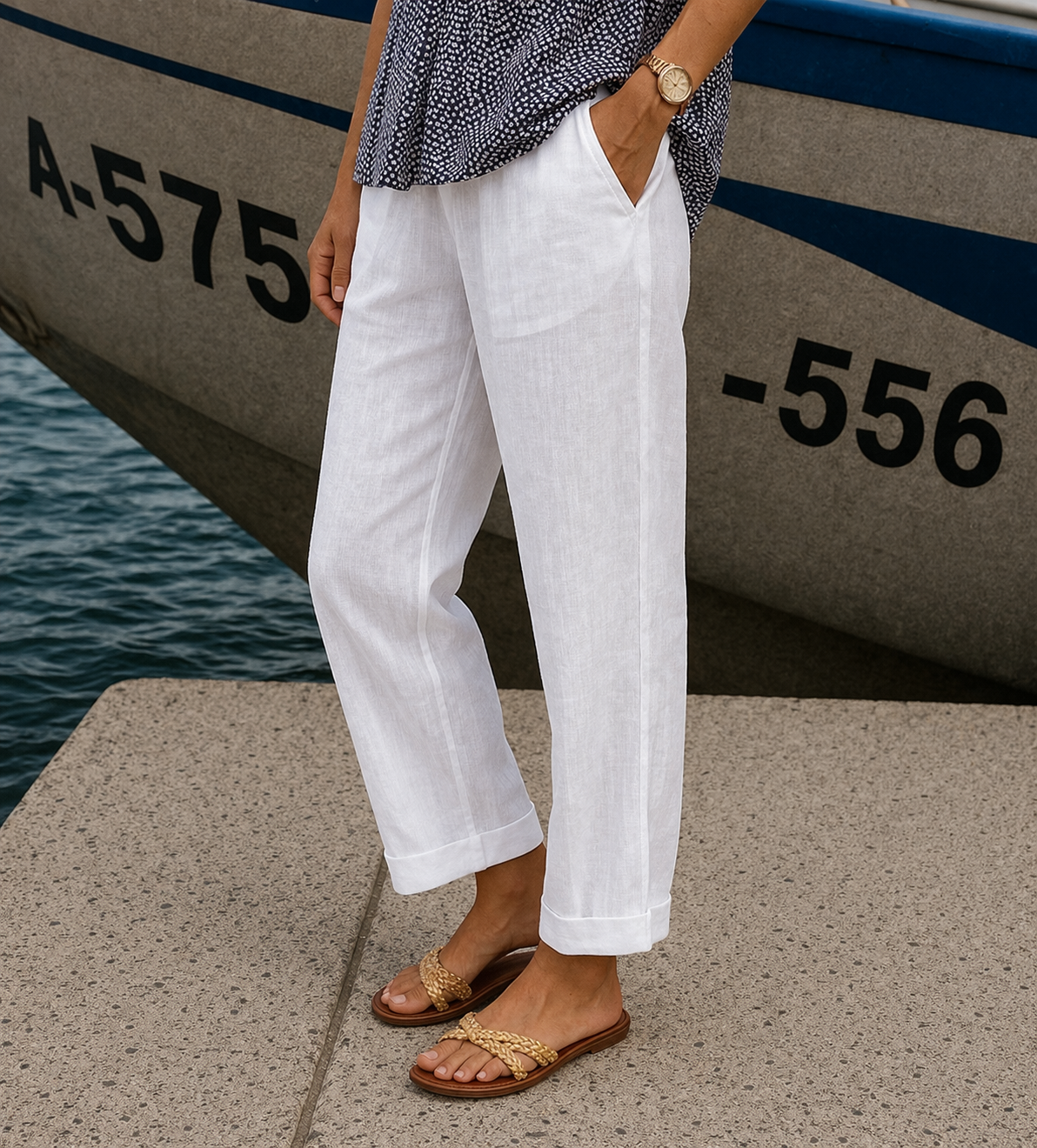 Sonia | Pantalon de lino elegante