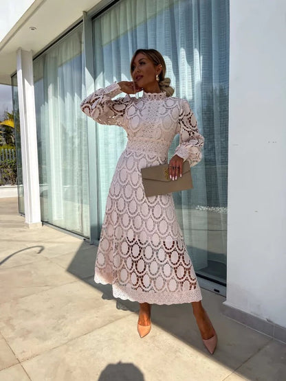 Georgia™ - Elegante vestido de encaje francés