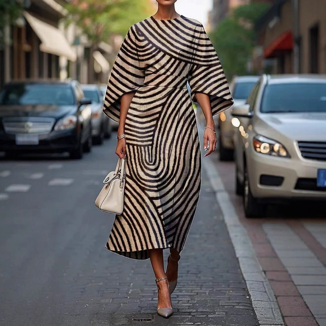 Melody™ - Elegante vestido con cuello redondo