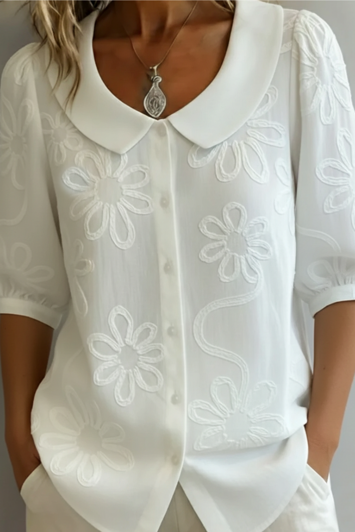 Valeria - Blusa de flores elegante