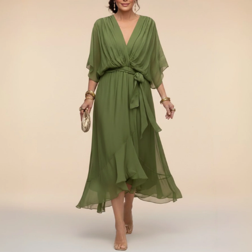 Mónica - Vestido con escote en V