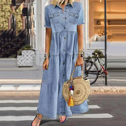 Veronica | Vestido vaquero suave