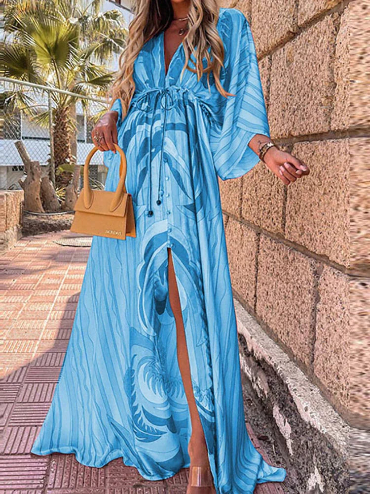 Kaia – Vestido Caftán Boho de Verano