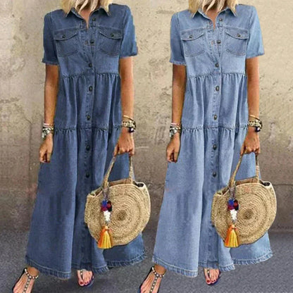 Veronica | Vestido vaquero suave
