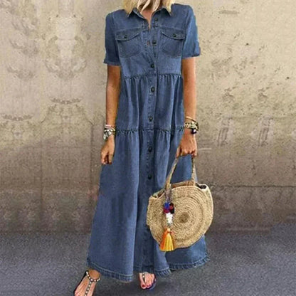 Veronica | Vestido vaquero suave