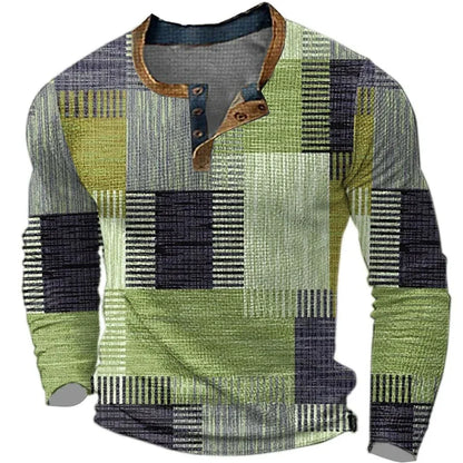 Adriano™ – Camisa Patchwork Elegante para Hombre