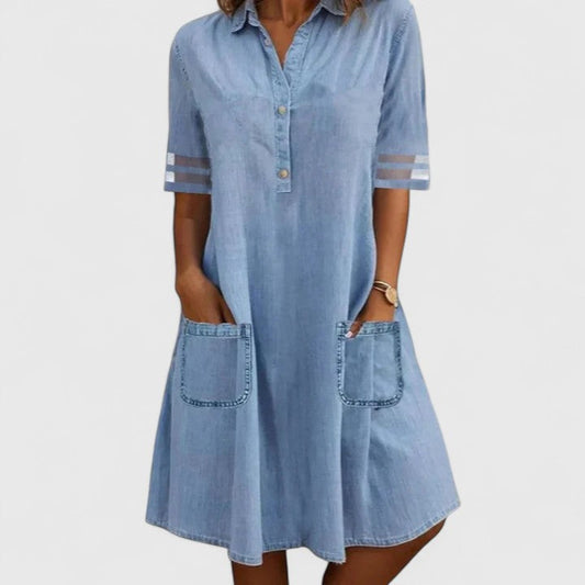 Serena | Vestido camisero vaquero
