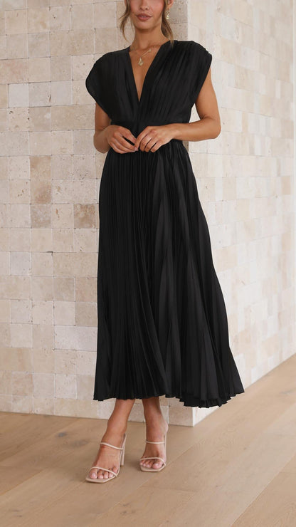 Isla – Vestido Elegante Plisado