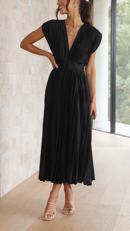 Isla – Vestido Elegante Plisado