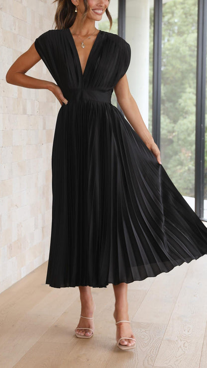 Isla – Vestido Elegante Plisado