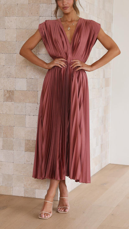 Isla – Vestido Elegante Plisado