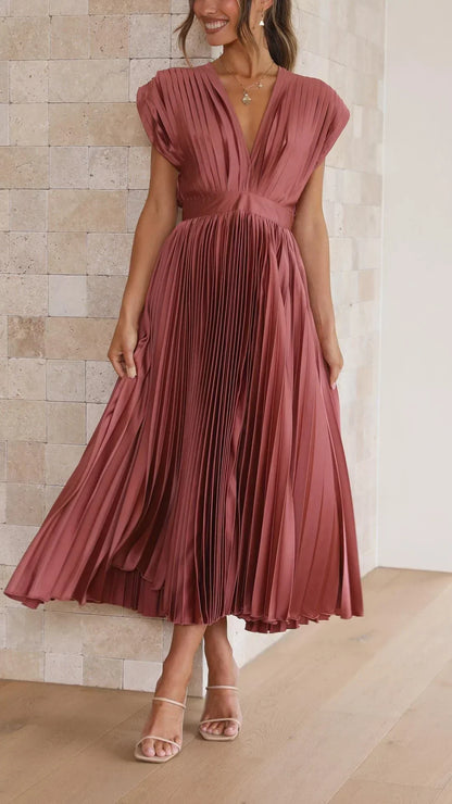 Isla – Vestido Elegante Plisado