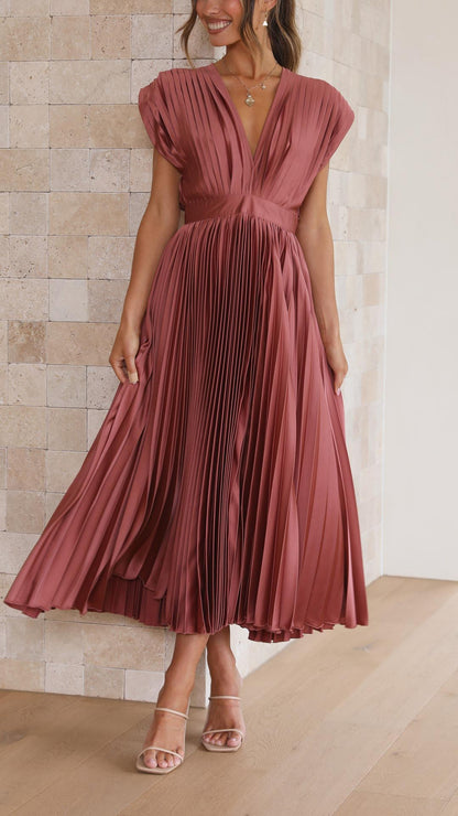 Isla – Vestido Elegante Plisado