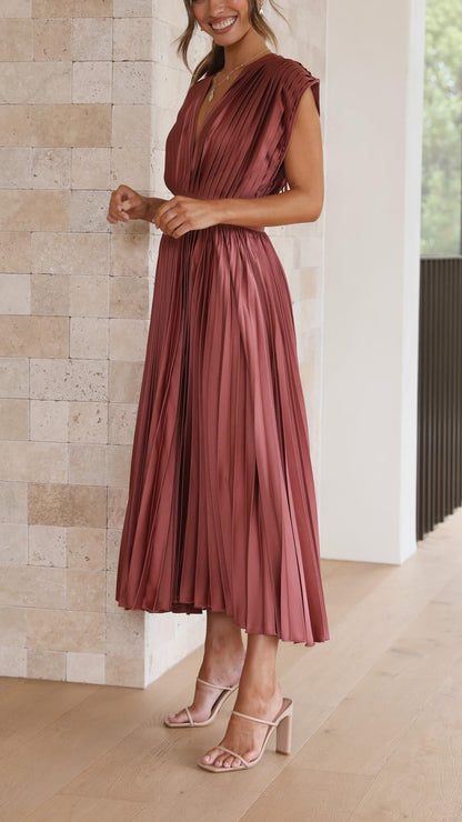 Isla – Vestido Elegante Plisado