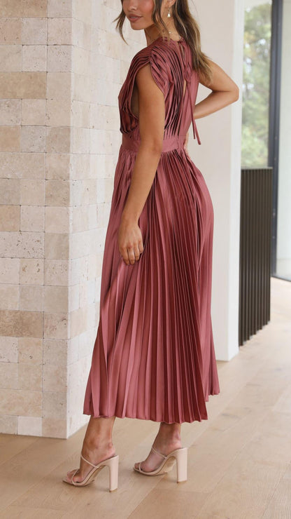 Isla – Vestido Elegante Plisado