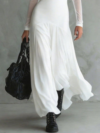 Lunaria™ – Vestido Maxi de Tul Negro Elegante