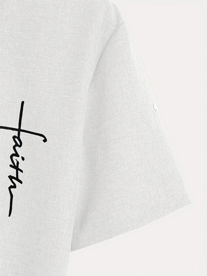 Leo™ | Elegante camisa de manga corta con cuello alto