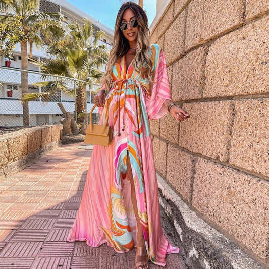 Kaia – Vestido Caftán Boho de Verano
