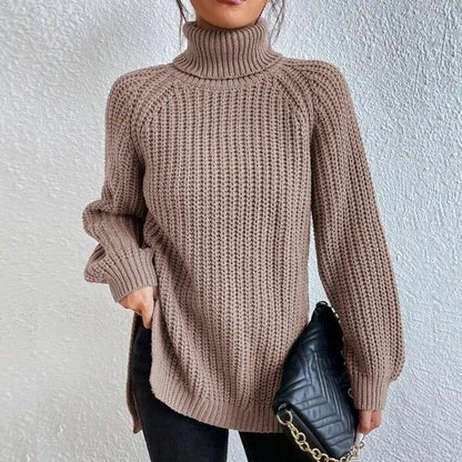 Jersey de cuello alto de algodón