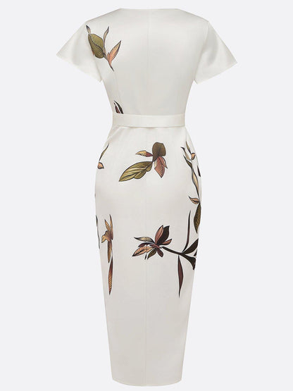 Elin™ | Elegante vestido cruzado con estampado floral