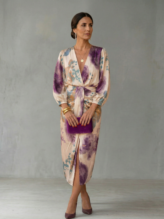 Valeria - Elegante vestido con escote en V